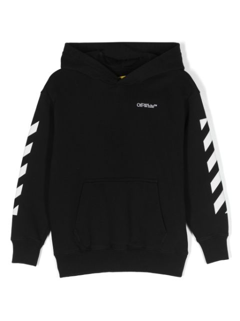 Off-White Kids sudadera con capucha y logo estampado