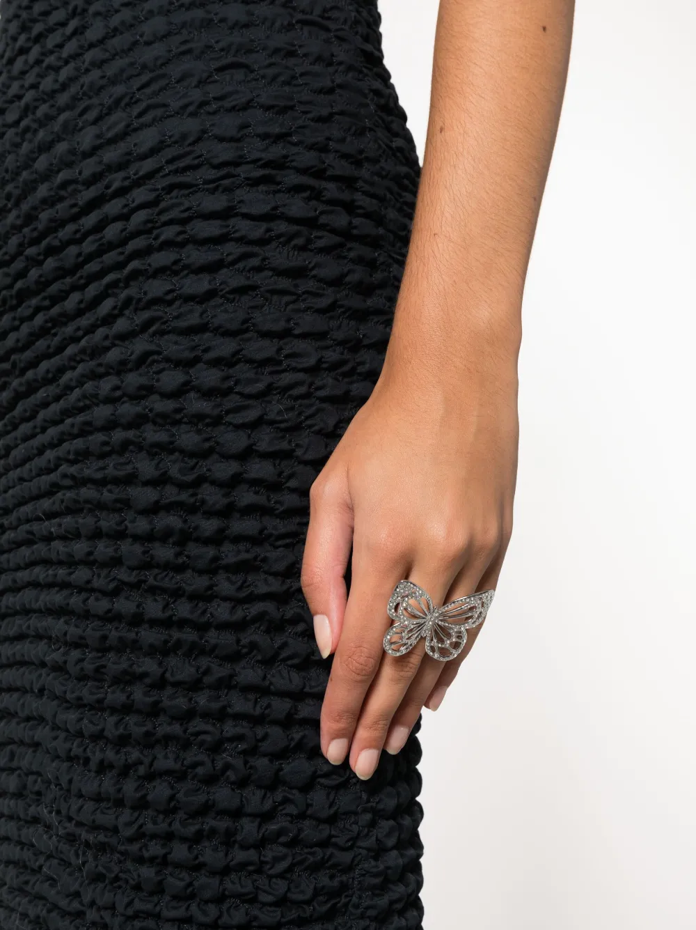 Maje Ring verfraaid met kristallen - Zilver