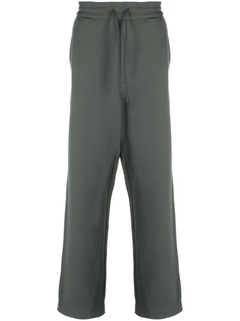 Y-3 logo-patch organic cotton track pants