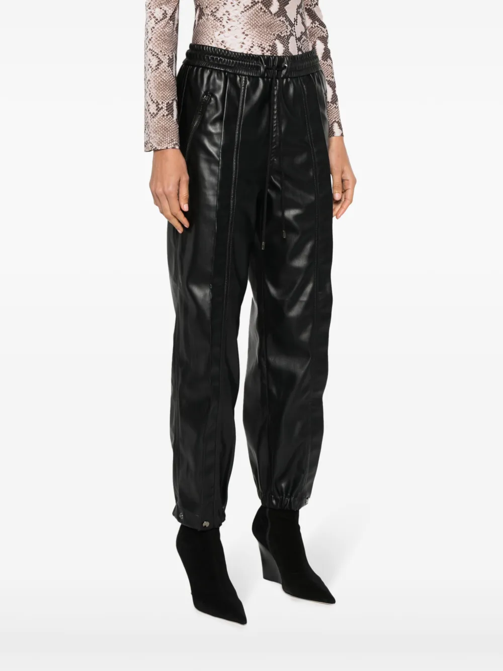 Iceberg Broek van imitatieleer Zwart