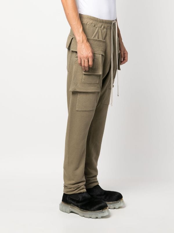 Rick Owens DRKSHDW Creatch Cotton Jersey Cargo Pants - Farfetch