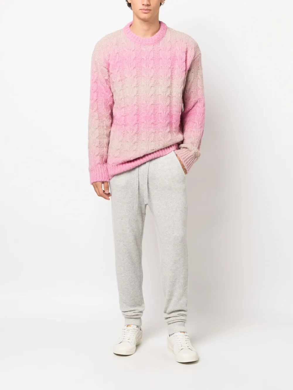 Altea knitted drawstring track pants - Grijs
