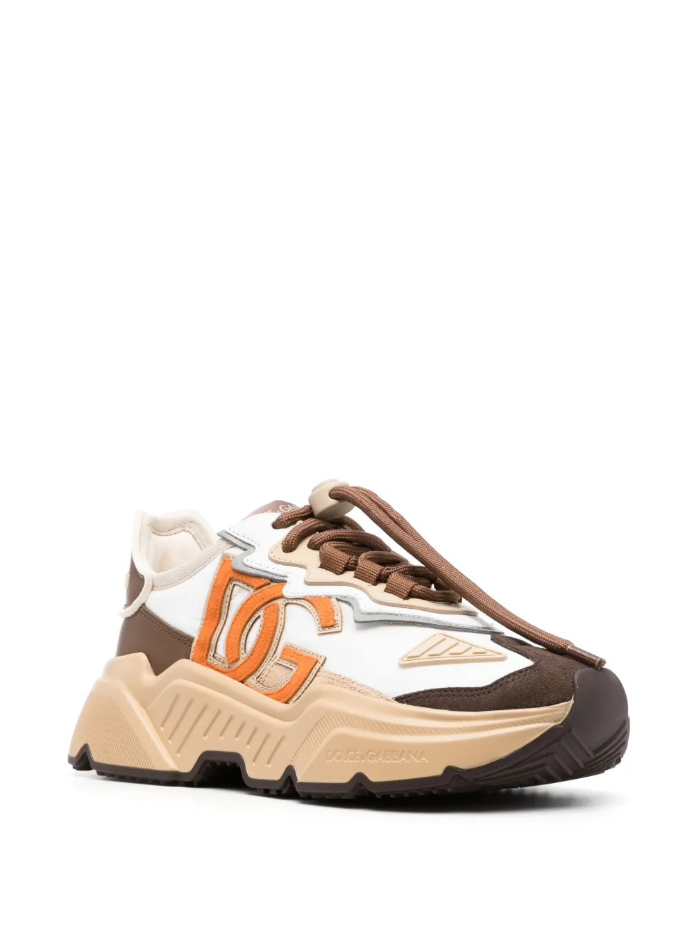 Dolce & Gabbana Daymaster leren sneakers - Bruin
