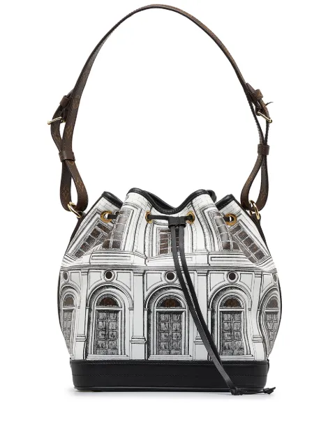 Louis Vuitton сумка-ведро Noé MM Architettura pre-owned из коллаборации с Fornasetti
