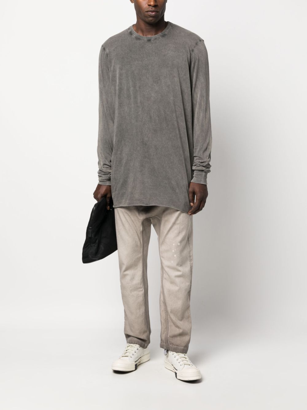 11 By Boris Bidjan Saberi off-centre drop-crotch jeans - Bruin