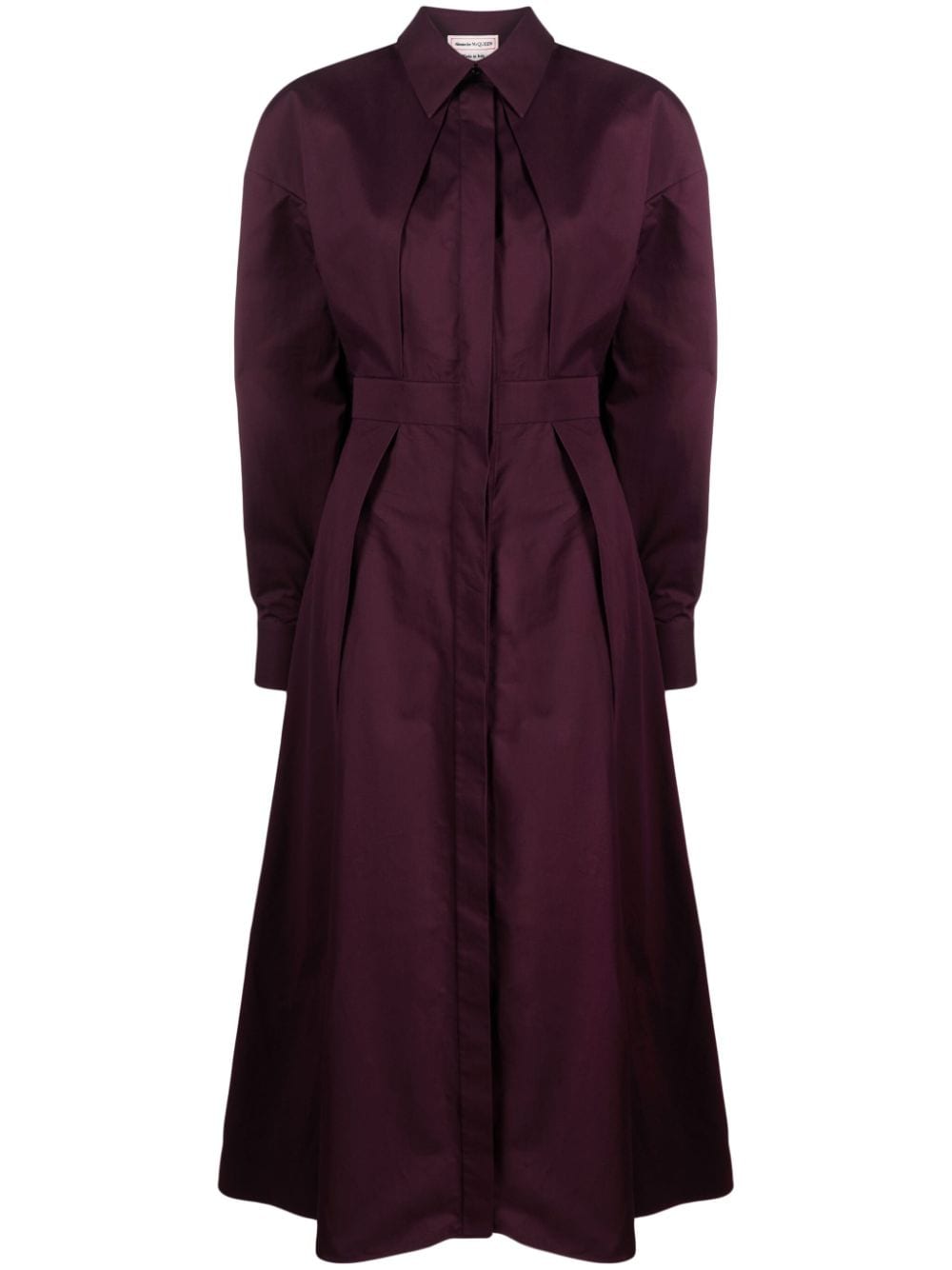 Alexander McQueen long-sleeve cotton midi dress - Viola