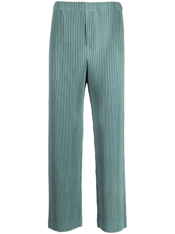 Homme Plissé Issey Miyake Mc August Pleated Cropped Trousers