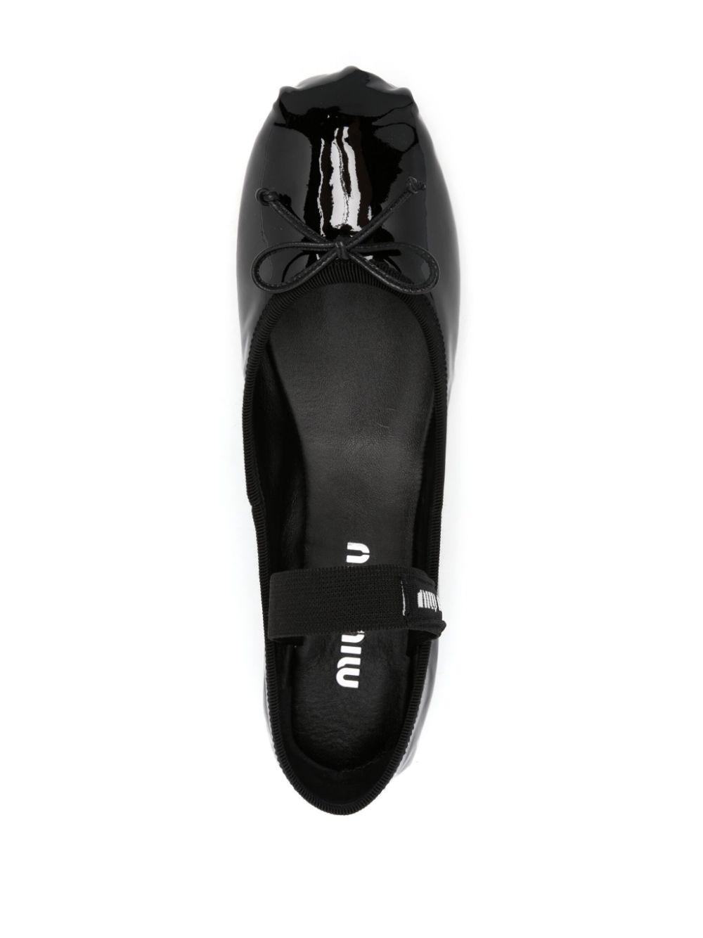 Miu Miu logo-band ballerina shoes Women