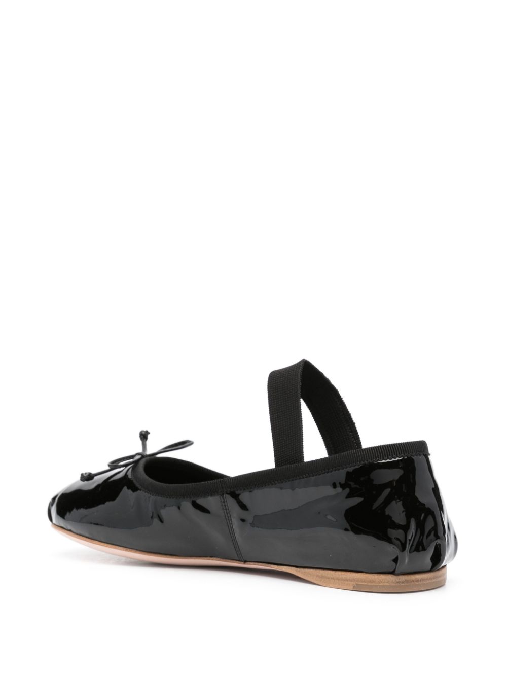 Miu Miu logo-band ballerina shoes Women