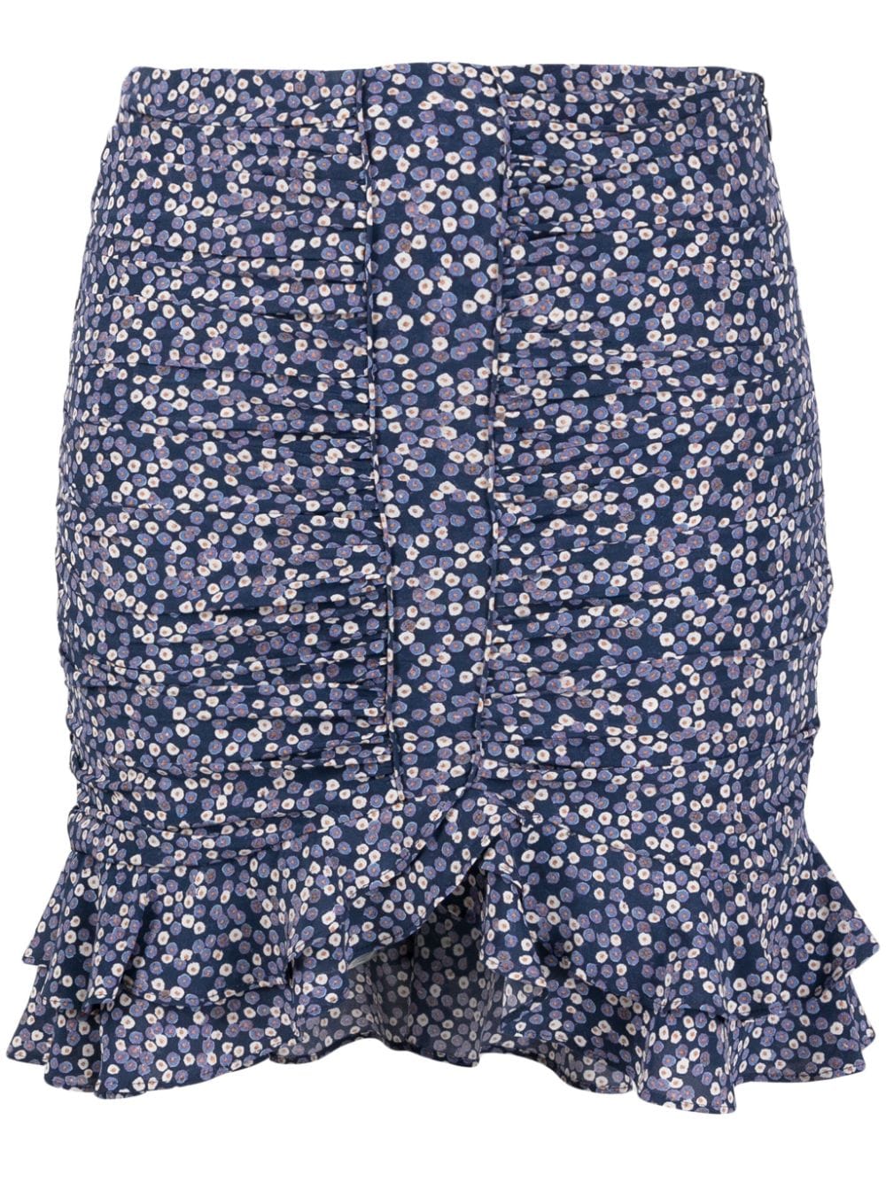 Image 1 of ISABEL MARANT Milendi floral-print ruched miniskirt