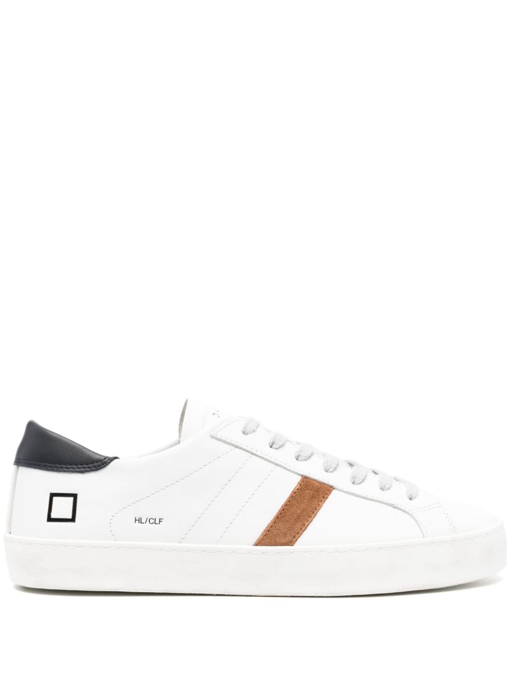Date Hl-ca-wl Leather Panelled Sneakers In White