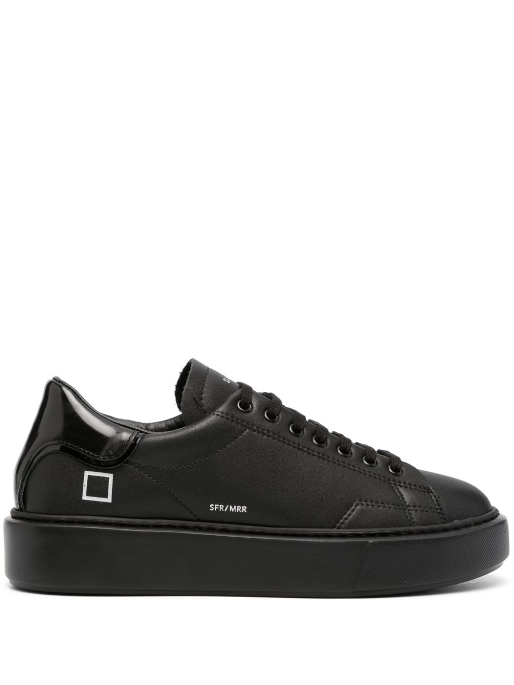 Date Sfera Mirror Sneakers In Black Leather