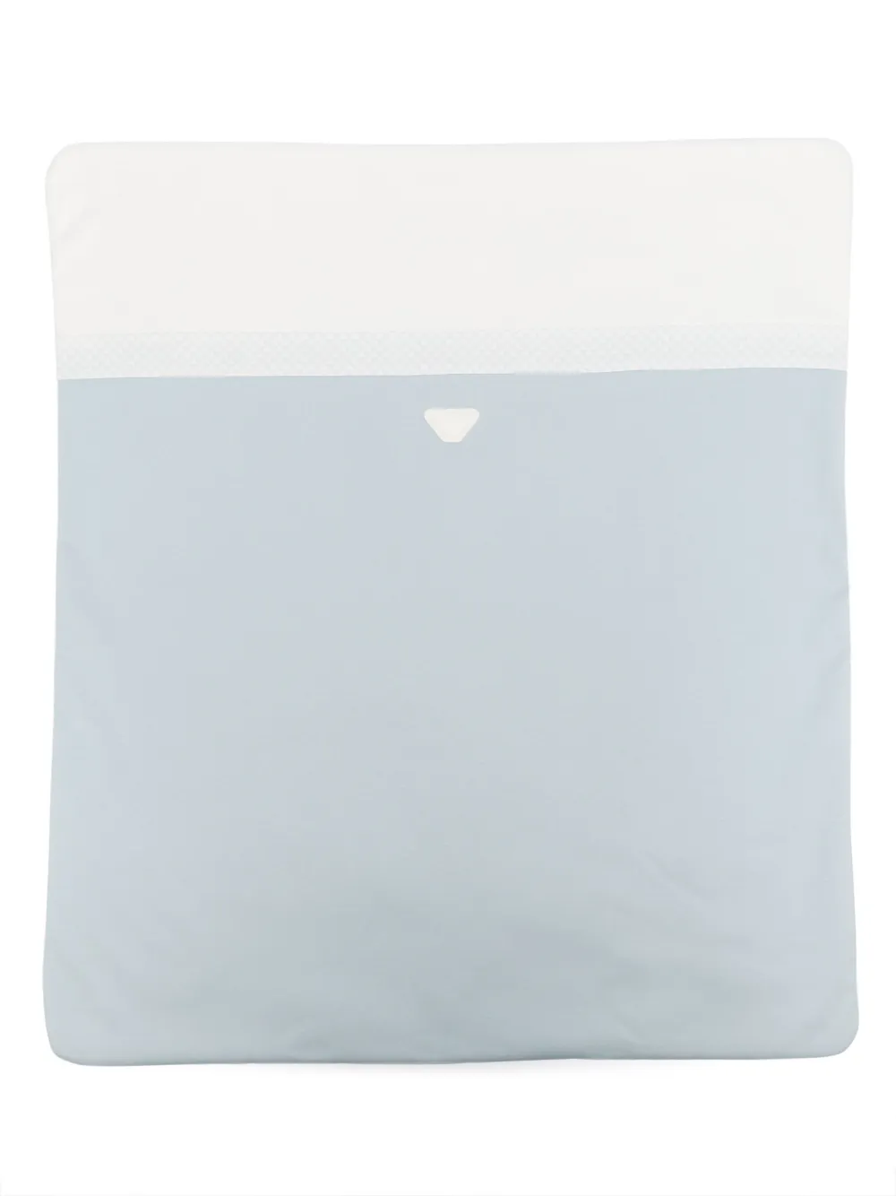 Emporio Armani Kids logo-print cotton blanket - Bianco