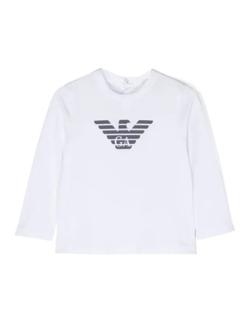 Emporio Armani Kids logo-print cotton T-shirt