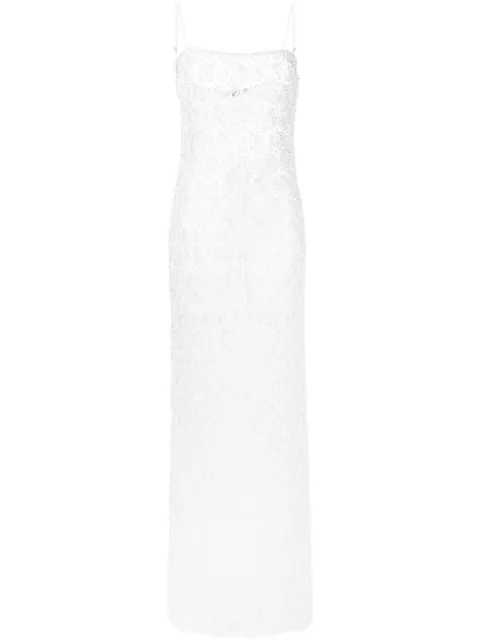 Retrofete Landy floral-lace long dress