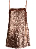 Retrofete Nara sequined minidress - Brown