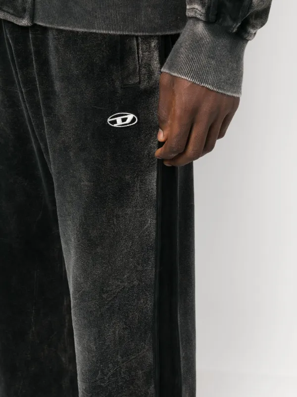 Diesel P Zampband Velvet Track Pants Farfetch