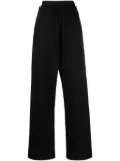 MM6 Maison Margiela double-waist wide-leg track pants - Black