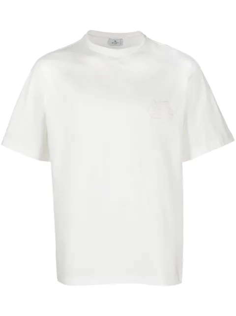 ETRO Pegaso embroidered cotton T-shirt