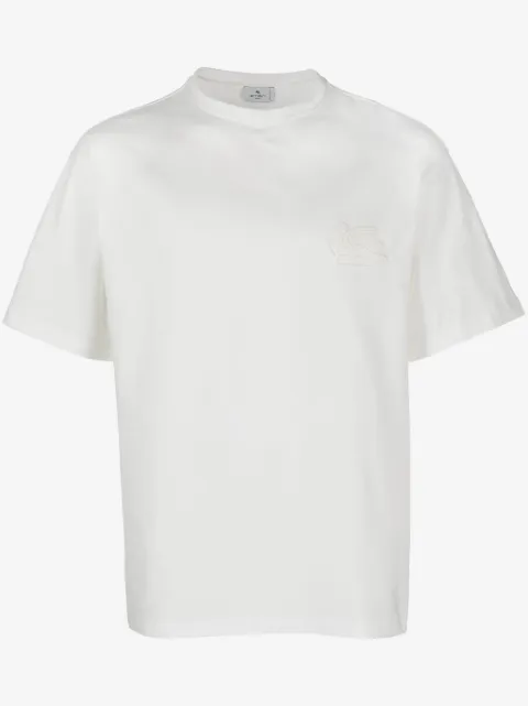 ETRO playera con bordado Pegaso