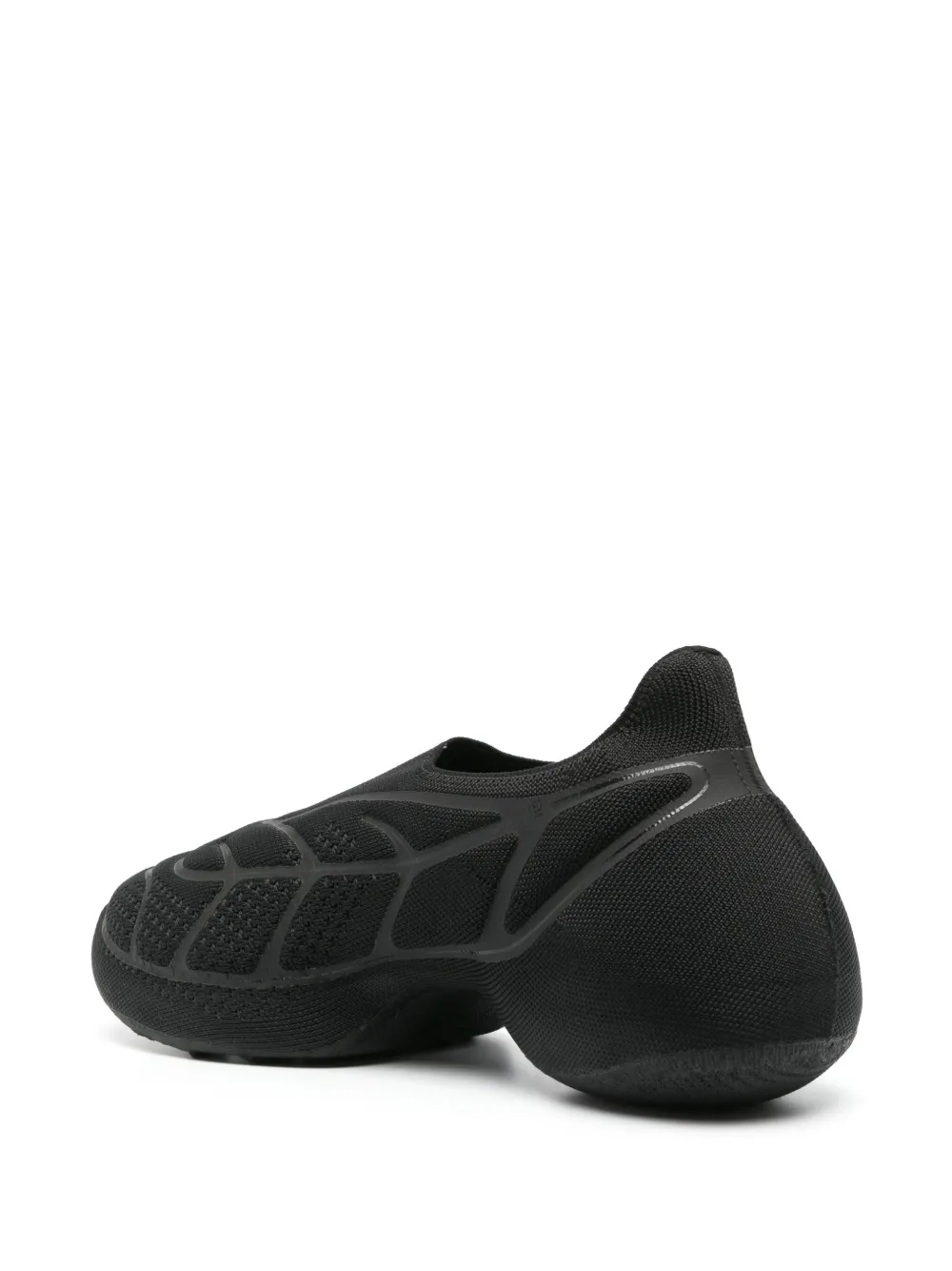 Givenchy Giv Tk-360 Plus Black Stretch-knit Sneakers In Black