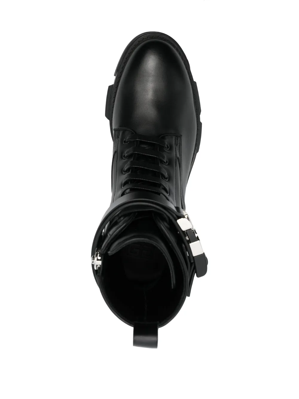 Shop Givenchy Terra Leather Ankle Boots In Black