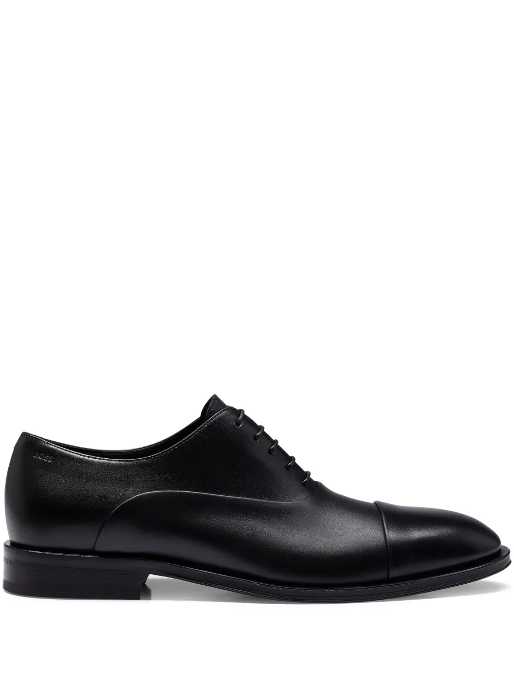 BOSS Sapato oxford de couro com recortes | Preto | Image 1