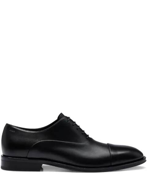 BOSS Sapato oxford de couro com recortes