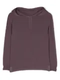 Rick Owens Kids fine-knit virgin wool hoodie - Purple
