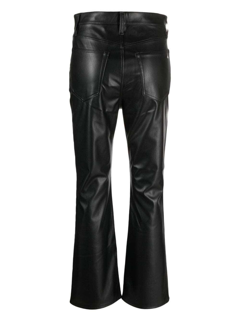 Shop Rag & Bone Mid-rise Straight-leg Trousers In Black
