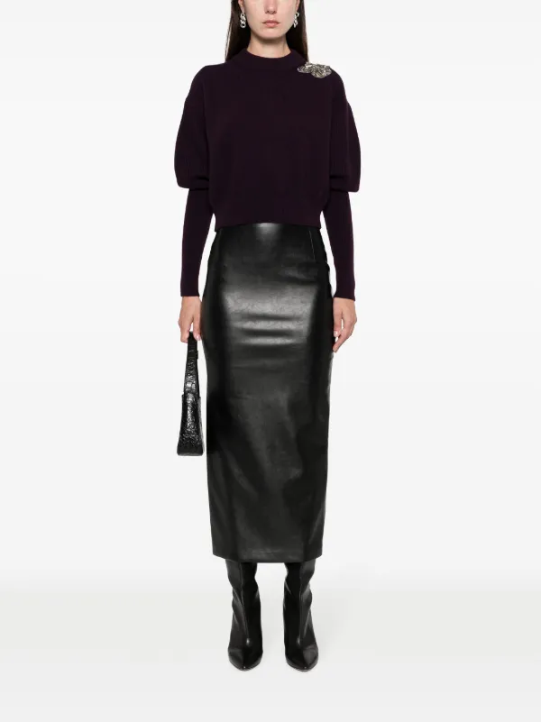 Alexander McQueen crystal-embellished wool-cashmere Jumper - Farfetch
