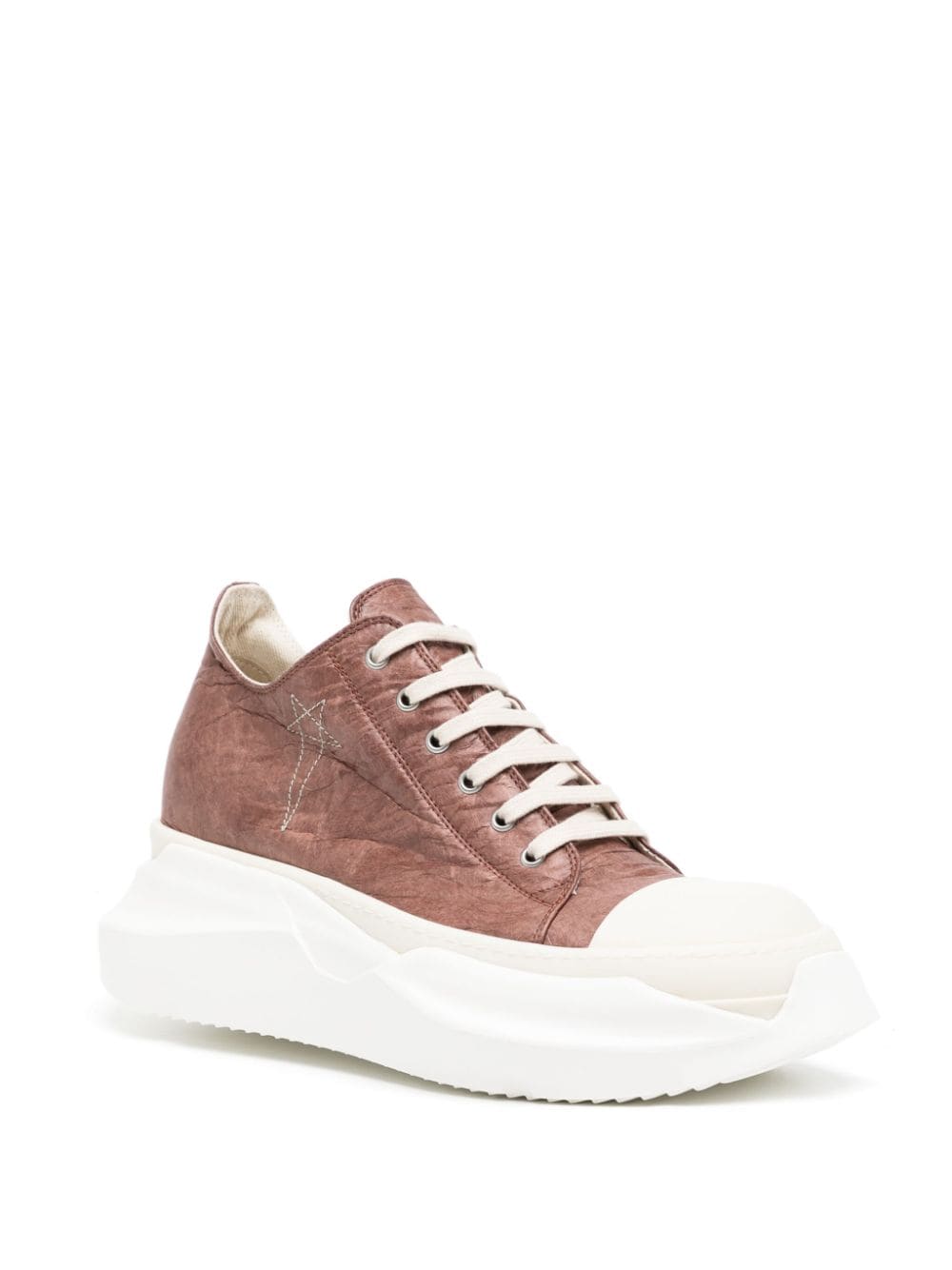 Rick Owens DRKSHDW textured-finish eyelet-detailing sneakers - Roze