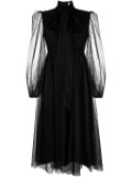 ZIMMERMANN tulle midi dress - Black