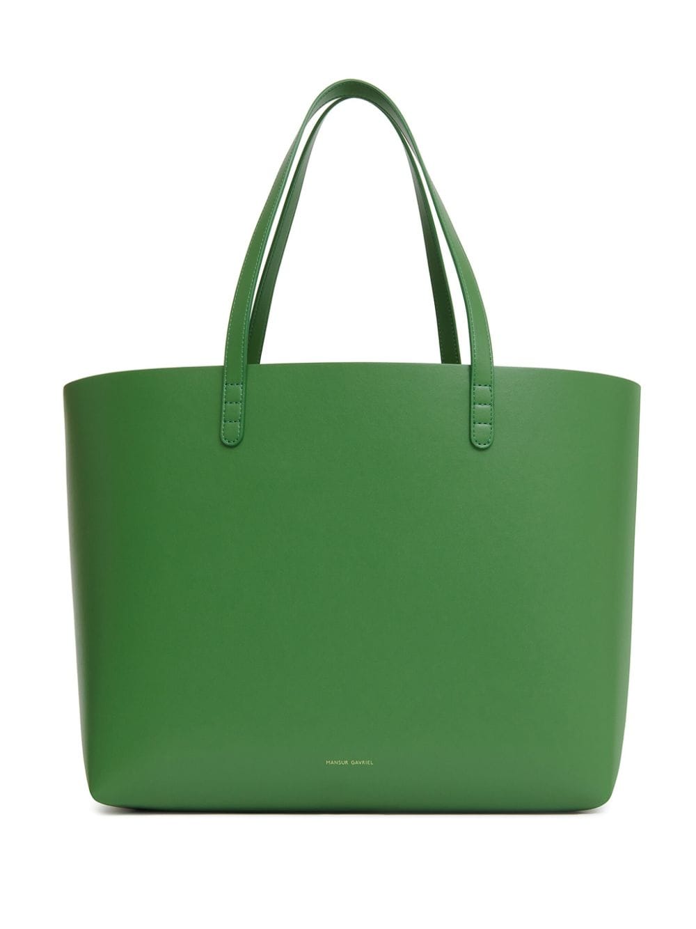 Mansur Gavriel Large Leather Tote Bag In Green