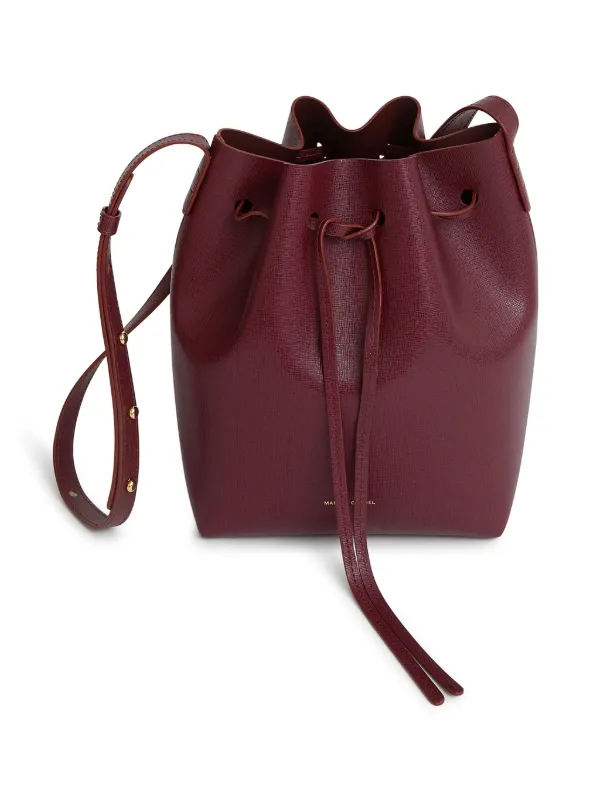 Mansur gavriel mini leather bucket bag online