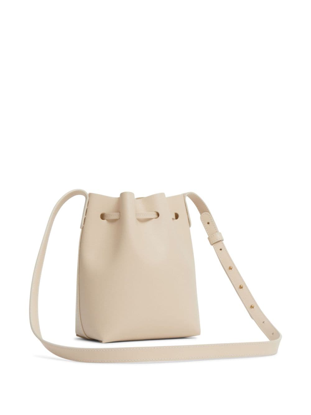 Mansur Gavriel Canvas Leather-Trimmed Bucket Bag - Neutrals Bucket Bags,  Handbags - WGY40816