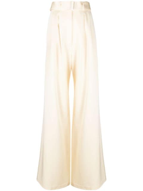 Alex Perry belted palazzo trousers