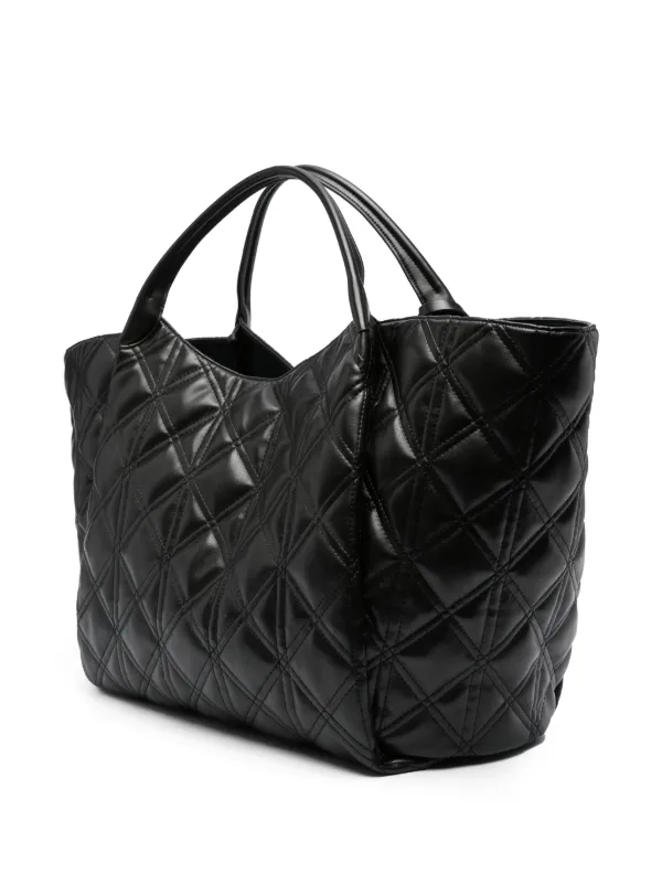 Emporio Armani Oversized Quilted Tote Bag Black FARFETCH IN