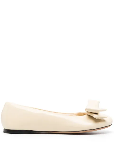 LOEWE Puffy leather ballerina shoes