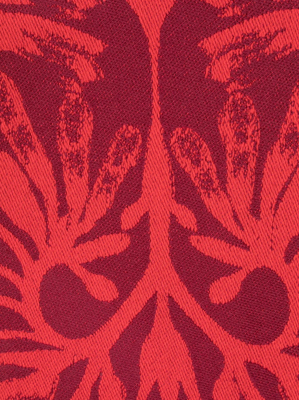 Alexander McQueen intarsia-knit wool scarf - Rood