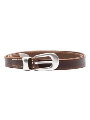 OUR LEGACY contrast-stitching Leather Belt - Farfetch