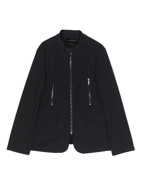 Emporio Armani Kids zip-fastening blazer