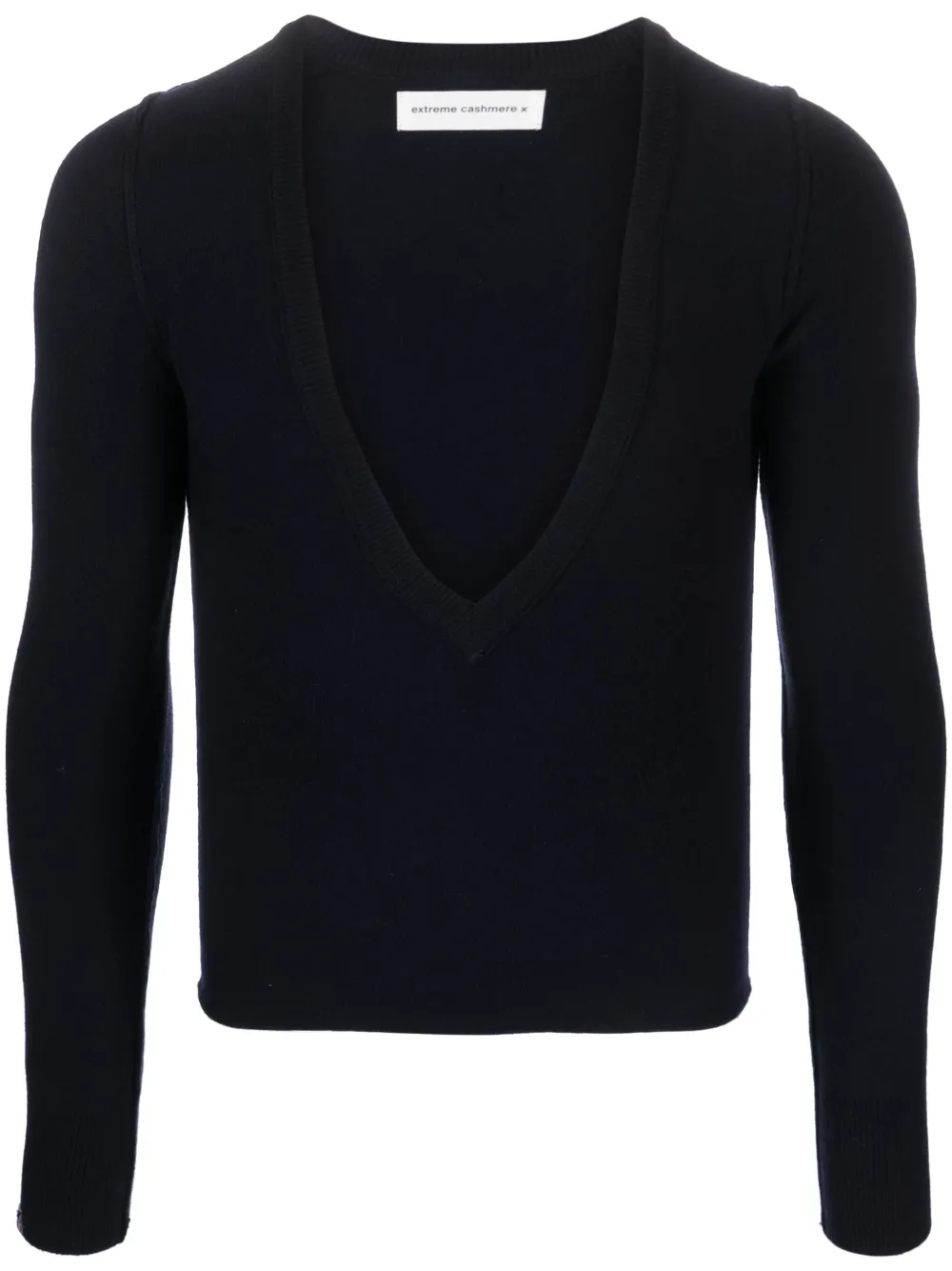 Extreme cashmere Trui met V-hals Blauw