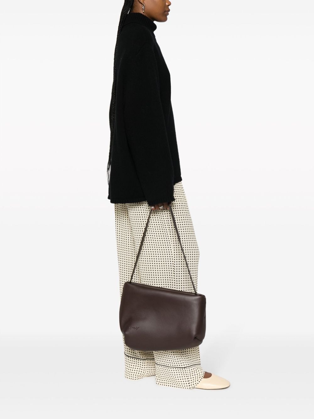 Marsèll Fanta leather shoulder bag - Bruin