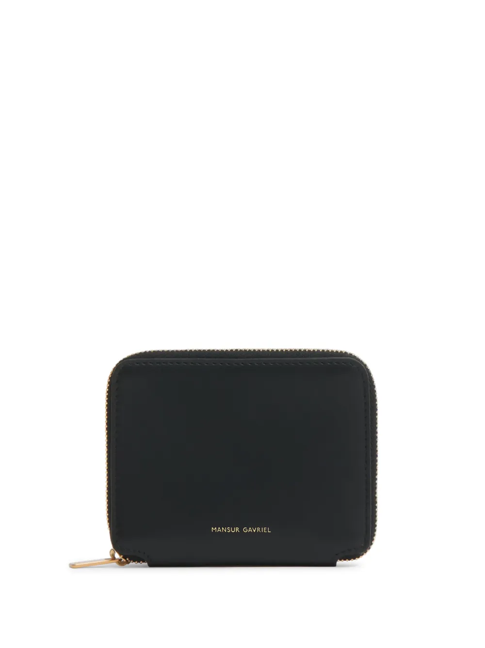 Mansur Gavriel Zip Around Leather Wallet In Black