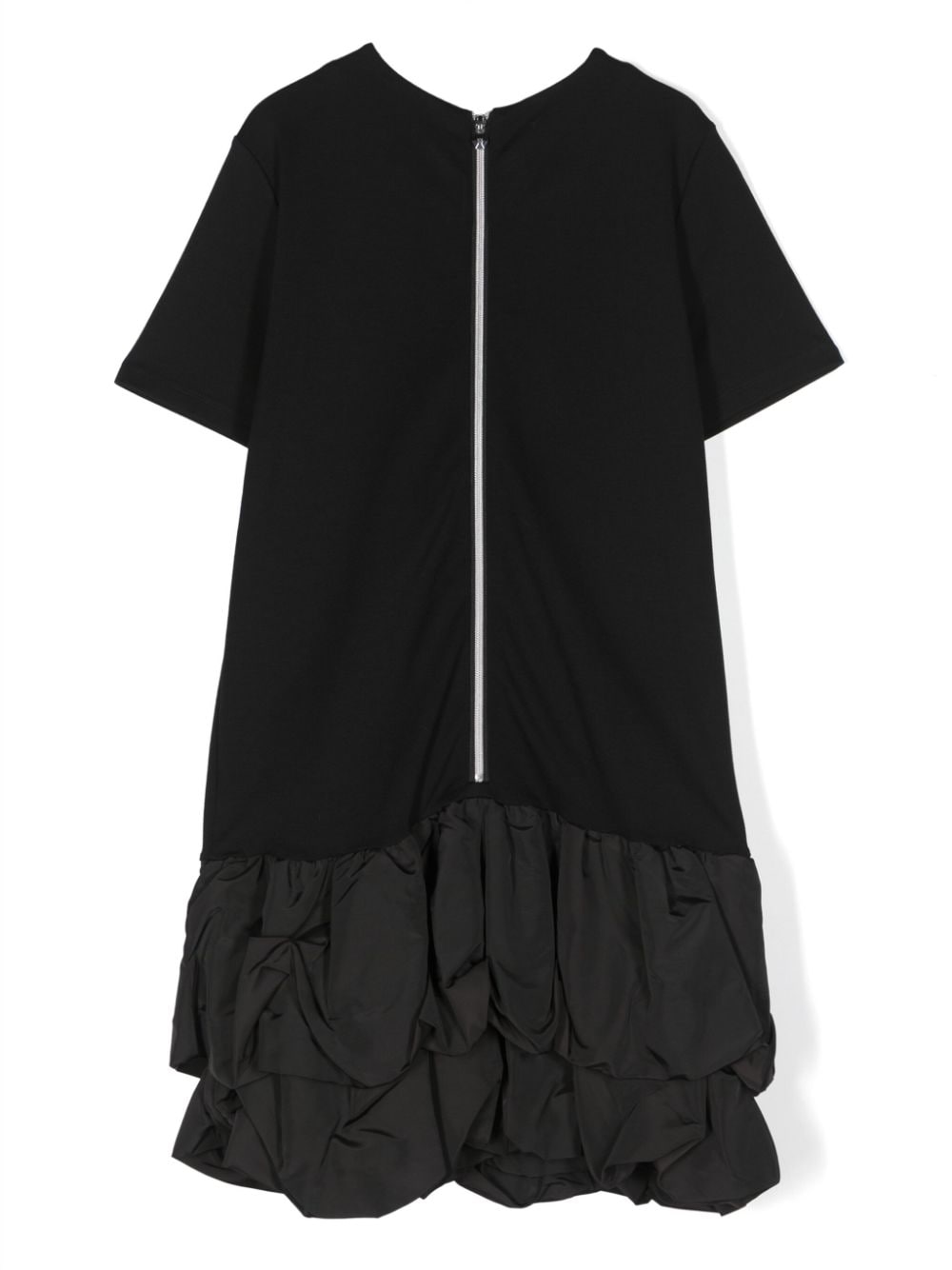 Shop Philipp Plein Junior Rhinestone-embellished Short-sleeve Dress In Black