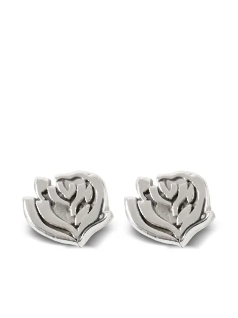 Burberry rose-stud earrings