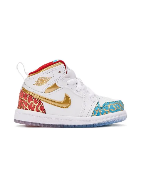 Jordan Kids baskets mi-montantes Air Jordan 1 PS 'UNC to CHI'