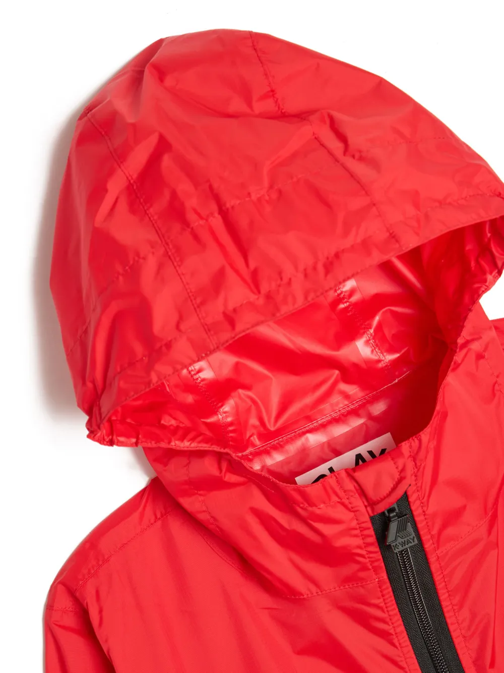 Comme Des Garçons Play Kids x K-Way Claude jack met logopatch Rood