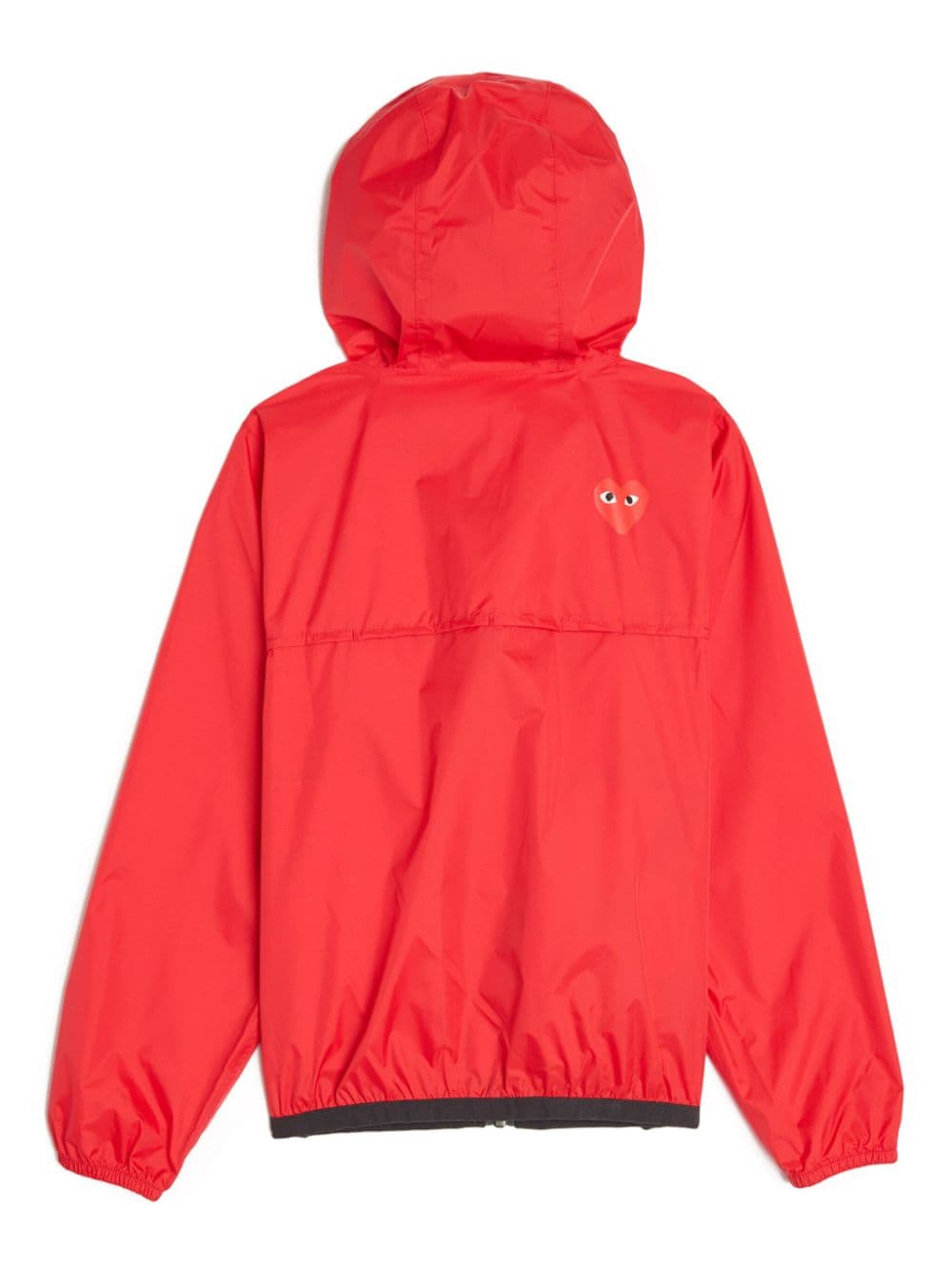 Shop Comme Des Garçons X K-way Claude Logo-appliqué Jacket In Red
